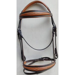 Brida Inglesa de Cuero para Caballo con Cristales Negros MH Global Exports MH-HB-89 Logotipo Personalizado Disponible - Product Image 4