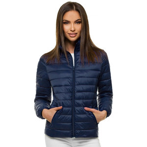 Wholesale Custom Women Casual Winter Puffer Jacket Long Sleeve <b>Stand</b> Collar Zipper Closure Windproof Padded Outdoor Bubble <b>Coat</b> - Product Image 1
