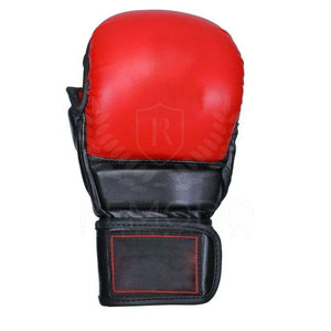 Gants de combat Muay Thai en cuir véritable respirant avec sangle réglable et design personnalisé pour MMA - Product Image 2