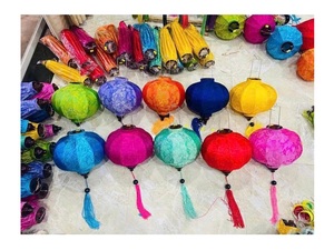 โคมไฟไหมเวียดนามทำมือ โคมไฟแขวนแบบดั้งเดิมสำหรับตกแต่งงานแต่งงาน - Product Image 3