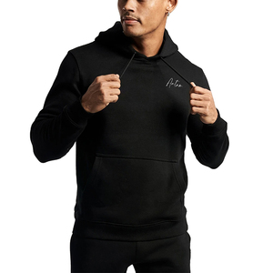 Sweat à capuche décontracté pour homme, style streetwear, en polyester/coton, polaire tricoté, coupe-vent, anti-plis, respirant, écologique, hiver - Product Image 2