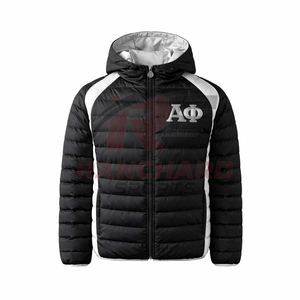 Veste matelassée grecque personnalisée pour fraternité, veste d'hiver matelassée avec logo brodé, fabricant OEM de vêtements grecs en gros - Product Image 1