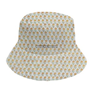 Chapeau de pêcheur multifonctionnel en coton imprimé à la main, motif extérieur, en coton lavé matelassé, personnalisé, haute qualité - Product Image 1