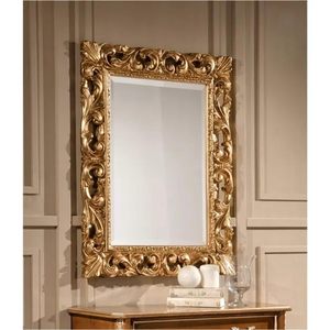 Baroque <b>Gold</b> Wall <b>Mirror</b> Ornate Framed Decorative Hanging <b>Mirror</b> Rectangular Vintage Decor for Living Room Bedroom - Product Image 2