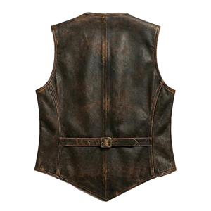 Nouveau Gilet de Motard Professionnel en Cuir pour Homme 2026, Perforé, Tendance, en Cuir de Vachette, avec Logo et Design Personnalisés - Product Image 5