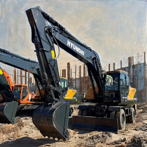 รถขุดฮุนได 210W-9 ขนาด 21 ตัน มือสอง ยี่ห้อเกาหลีแท้ ขนาดกลาง-ใหญ่ แบบมีล้อ จากเกาหลี เครื่องยนต์ยันมาร์ - Product Image 5