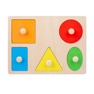 Wudly Five Shape Knob Board Puzzle para clasificar juguetes apilables de anidación - Product Image 3