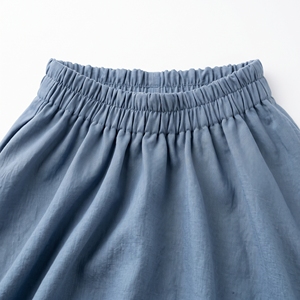 Women's Summer High-Waisted Loose Fit Wide Leg <b>Linen</b> Pants Soft Breathable Stonewashed Drawstring Closure Casual OEM/ODM 6XL - Product Image 6