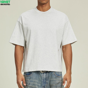 Camiseta de Corte Cuadrado con Logotipo Personalizado, 180 g/m², Algodón Tejido, Manga Corta, Ecológica para Hombre, Nueva Llegada - Product Image 1