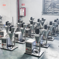 Máquina de Llenado de Polvo Semiautomática de Alta Precisión, Tipo Auger, para Viales de Vidrio, Bolsas, Tubos, Metal/Plástico