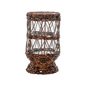 Vintage Style For Garden Uses <b>Rattan</b> Candle Holder Handmade Woven <b>Lantern</b> Outdoor Decor Patio Lighting And Event Home Styling - Product Image 5