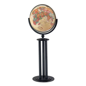 Globe terrestre décoratif sur pied avec support en fer, globe géographique éducatif, carte du monde rotative, pour la maison et le bureau - Product Image 3