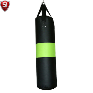 Sac de frappe lourd en cuir SUMROOS avec double sangle, hauteur réglable, base en caoutchouc, rempli de sable 25KG pour entraînement de boxe - Product Image 4