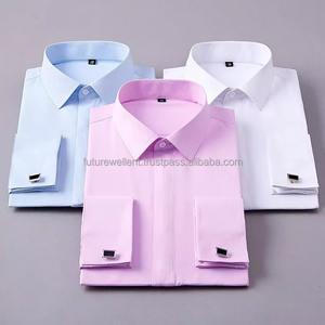 Camisas de Oficina para Hombre 2025 de Alta Calidad, Algodón y Poliéster, Tallas Grandes, Ecológicas, Estilo Casual Suave para Primavera, Tejidas - Product Image 2
