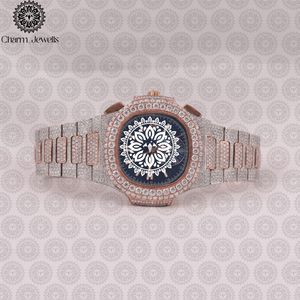 Reloj de Lujo para Hombre Charm Jewells, Caja Cuadrada de Acero Inoxidable, Esfera Analógica de 40 mm, Cierre Oculto con Botón, Cristal, Mecánico - Product Image 1