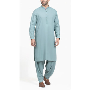 Wholesale Customized Color Plus Size <b>Men's</b> Shalwar Kameez Best Quality Solid Material Made <b>Men</b> Shalwar Kameez - Product Image 2