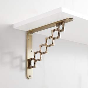 Decorative Office Brass <b>Shelf</b> Bracket Perfect For Professional Workspaces Libraries And Designer <b>Wall</b> <b>Shelves</b> - Product Image 4