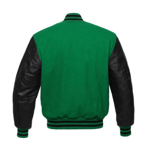 เสื้อแจ็คเก็ตวาร์ซิตี้ปักลายเชนิลล์แบบกำหนดเองสำหรับผู้ชาย พร้อมดีไซน์แบบ Letterman ของวิทยาลัย - Product Image 2