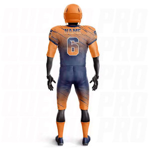 ชุดยูนิฟอร์มอเมริกันฟุตบอลคุณภาพพรีเมียมแบบกำหนดเอง ชุดทีมอเมริกันฟุตบอลแบบสั่งทำพิเศษเต็มรูปแบบ พร้อมลายพิมพ์แบบซับลิเมชั่นเพื่อประสิทธิภาพสูง - Product Image 5