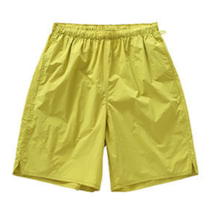 Shorts en nylon à motif uni avec poches zippées, séchage rapide, respirant, écologique, décontracté, pour la gym, l'entraînement, le sport - Product Image 2