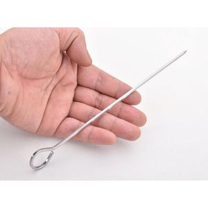 HONSHEN Set di 12 Spiedini Quadrati in Acciaio Inox da 8 Pollici per Barbecue, Kebab e Grigliate - Product Image 1