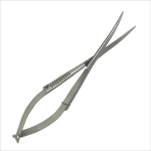 Tijeras de precisión con resorte, rectas, afiladas, de acero inoxidable, con mango cómodo, herramienta de belleza para manicura y pedicura fácil. - Product Image 3