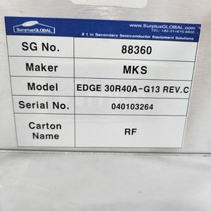 MKS LAM PN : 660-260960-100 REV. F EDGE 30R40A-G13 - Équipements et pièces semi-conductrices d'occasion fiables à l'échelle mondiale - Product Image 4