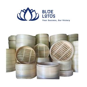 Panier vapeur alimentaire en bambou à 2 couches, couvercle en acier inoxydable avec insert en verre, ustensile de cuisson vapeur sûr pour gaz – NOUVEAU PRODUIT PHARE - Product Image 1