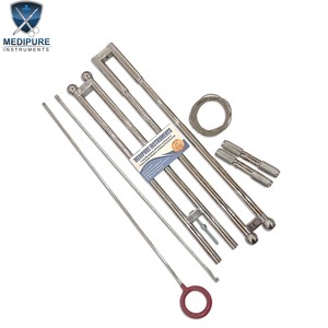 Ensemble de fétotomie le plus vendu, en acier inoxydable, avec tube de protection, fil OB, instruments vétérinaires pour animaux de grande taille - Product Image 6