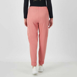 Pantalones de punto holgados para mujer, estilo urbano, jogger, 100% algodón, transpirables, de cintura alta - Product Image 2