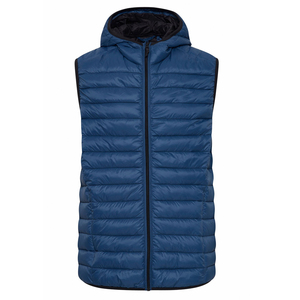 Men's Winter warm Vest Lightweight Sleeveless outdoor <b>Jacket</b> Fleece <b>Lined</b> Quilted Puffer Vests with Removable Hood - Product Image 1
