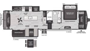 Nouvelle version 2026 Keystone Cougar M-i-d-n-i-g-h-t E-d-i--t-i-o-n 316RLS - Product Image 2