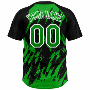 เสื้อเบสบอลทีมแบบกำหนดเอง พิมพ์ลายดิจิทัล โพลีเอสเตอร์ แห้งเร็ว ทรงพอดีตัว คอเฮนลีย์ พร้อมชื่อและหมายเลข - Product Image 3