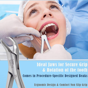 Pinzas de Extracción Dental de Acero Inoxidable al Mejor Precio, Instrumentos Quirúrgicos Manuales de Alta Calidad, Certificación CE Clase II, Uso Hospitalario - Product Image 6