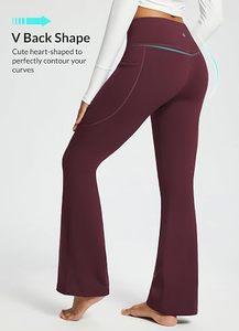 Leggings noirs taille haute pour femmes, coupe ajustée, tricotés en coton et élasthanne, couleur unie, respirants, longueur intégrale, pour l'hiver et le quotidien - Product Image 4