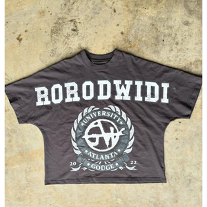 เสื้อยืดสตรีทแวร์ของผู้ชายเสื้อยืดโอเวอร์ไซส์ผ้าคอตตอน300Gsm ธรรมดาคุณภาพพรีเมียมเสื้อยืดครอปไซส์ใหญ่พิเศษ - Product Image 4