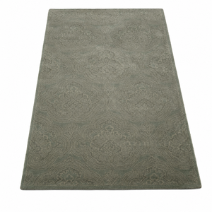 Modern Wool Area <b>Rug</b> with Geometric Pattern, Neutral <b>Grey</b> Beige Decorative Carpet for Living Room Bedroom Home - Product Image 3