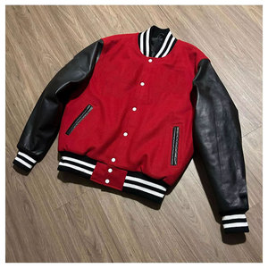 Vestes universitaires streetwear pour hommes, broderie, patchs, manches longues, logo personnalisé, impression, veste légère, mode universitaire, décontractée - Product Image 1