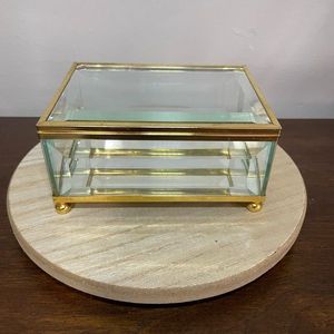Caja de Joyería de Estilo Vintage, Hecha a Mano, de Metal y Vidrio, Forma de Cubo, Artículos para Regalo, Precio Económico, Caja Elegante para Regalos - Product Image 5