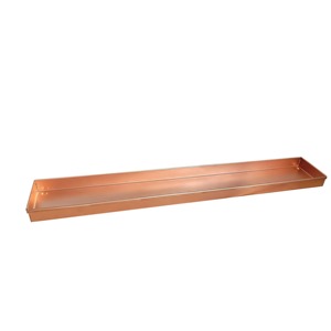 Bandeja rectangular de cobre para almacenamiento, acabado pulido, diseño minimalista para organización de la mesa - Product Image 3