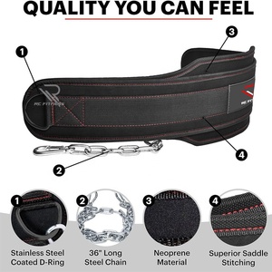 Ceinture de dips personnalisée en néoprène pour le sport et le fitness, support dorsal en EVA et ABS pour la musculation et l'haltérophilie, avec chaîne de dips en caoutchouc - Product Image 4