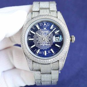 Reloj de Diamantes de Lujo, un Regalo Espléndido, 28 mm, Plateado, Analógico, Movimiento de Cuarzo ETA, Resistente al Agua 10 m, para Hombre y Mujer - Product Image 6
