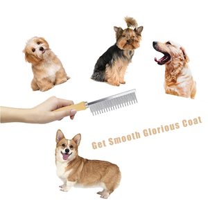 Peigne de toilettage pour animaux de compagnie en acier inoxydable écologique pour chiens et chats |   Peigne démêlant professionnel anti-rouille à 48 dents - Product Image 4