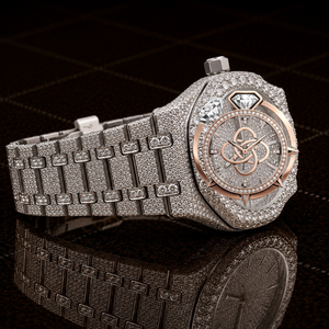 Reloj de Lujo con Diamantes Moissanite para Hombre, Reloj de Pulsera de Acero Inoxidable - Product Image 2