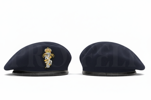 Classic Custom Color Wool <b>Beret</b> Cap OEM Embroidered Badge Design Adjustable Flat Top Hat For Outdoor Junior Senior Uniform - Product Image 5
