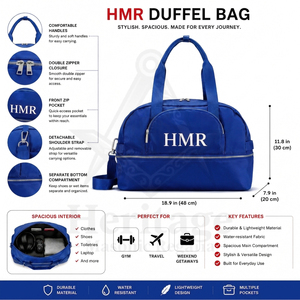 Bolsa de Viaje/Gimnasio Ligera y Resistente al Agua con Correa Desmontable, para Ropa Masónica Griega y Accesorios de Fraternidad - Product Image 6