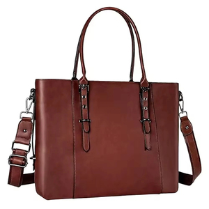 Sac fourre-tout en cuir PU pour femme avec bandoulière amovible, grande capacité, style classique, fermeture à fermoir, sac à main décontracté pour usage quotidien - Product Image 5