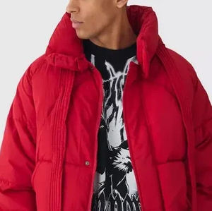 Doudoune matelassée courte et oversize pour homme, style urbain, en toile épaisse, imperméable et coupe-vent, pour l'hiver américain et européen - Product Image 5