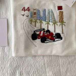 Top con Diseño de Peces y Cuentas, Top Casual de Verano con Bordado de Cuentas - Product Image 1