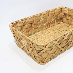 Hot Selling Water Hyacinth <b>Storage</b> <b>Basket</b> Rectangular Closet <b>Shelf</b> Organizer <b>with</b> Built-in Handles - Product Image 3
